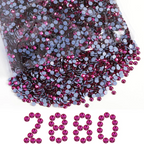 Hotfix Rhinestones Bulk, Hot Fix Rhinestones for Crafts Clothes DIY Decoration, Fuchsia