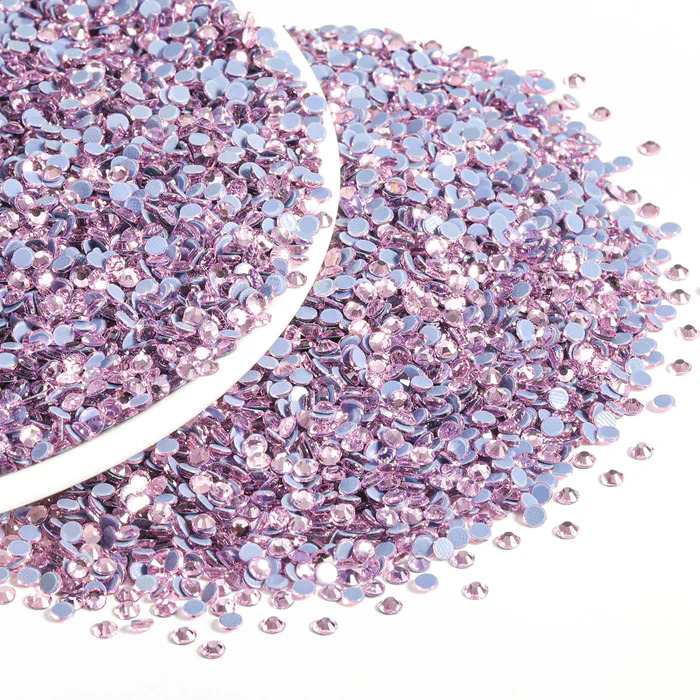 Hotfix Rhinestones Bulk, Hot Fix Rhinestones for Crafts Clothes DIY Decoration, Light Pink