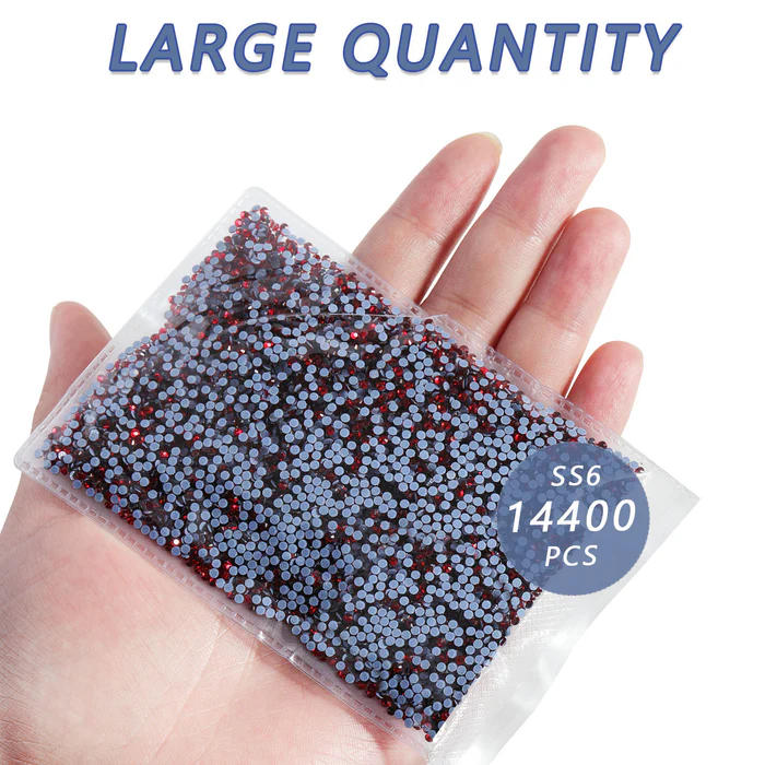 Hotfix Rhinestones Bulk, Hot Fix Rhinestones for Crafts Clothes DIY Decoration, Siam