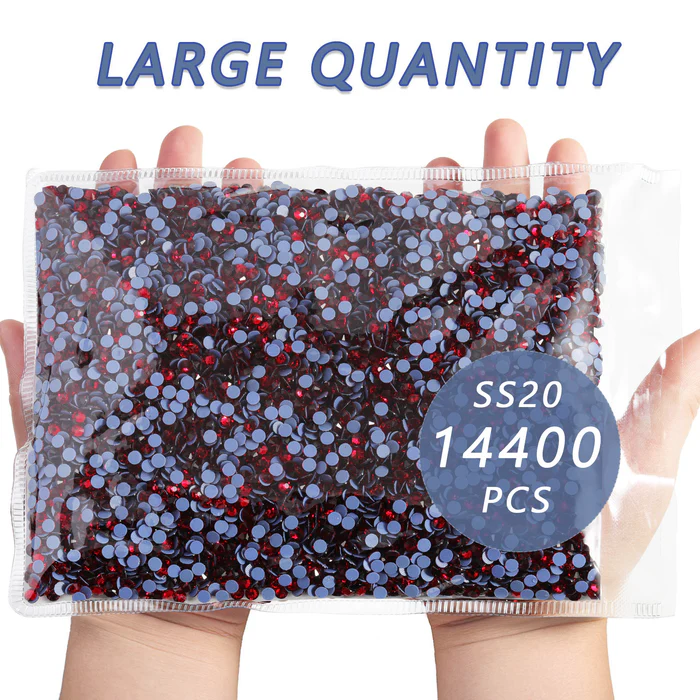 Hotfix Rhinestones Bulk, Hot Fix Rhinestones for Crafts Clothes DIY Decoration, Siam
