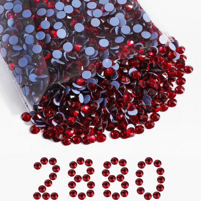 Hotfix Rhinestones Bulk, Hot Fix Rhinestones for Crafts Clothes DIY Decoration, Siam