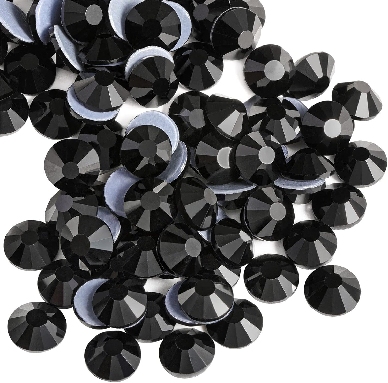 Hotfix Rhinestones, Crystal Rhinestones for Crafts Clothes DIY Decoration-Black