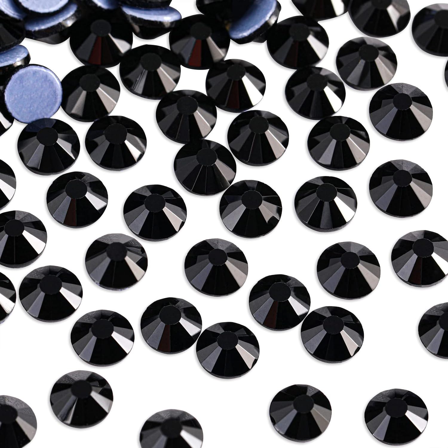 Hotfix Rhinestones, Crystal Rhinestones for Crafts Clothes DIY Decoration-Black