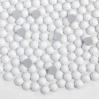 Flat Back Crystal Rhinestones Round Gems For Nail Art And Craft Glue Fix - Chalk White