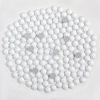 Flat Back Crystal Rhinestones Round Gems For Nail Art And Craft Glue Fix - Chalk White