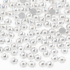 Flat Back Crystal Rhinestones Round Gems For Nail Art And Craft Glue Fix - Crystal
