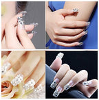 Flat Back Crystal Rhinestones Round Gems For Nail Art And Craft Glue Fix - Crystal