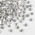 Flat Back Crystal Rhinestones Round Gems For Nail Art And Craft Glue Fix - Crystal