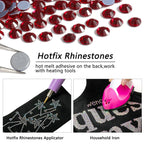 Hotfix Rhinestones, Crystal Rhinestones for Crafts Clothes DIY Decoration-Dark Siam
