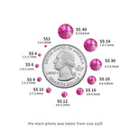Flat Back Crystal Rhinestones Round Gems For Nail Art And Craft Glue Fix - Fuchsia