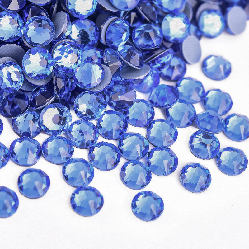 High Quality 2088 Iron on Rhinestones 16 Facets Cuts Hotfix Strass Glass Crystals Rhinestones for Dresses