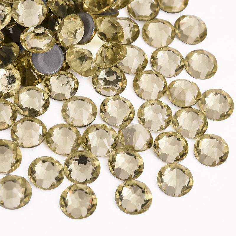 High Quality 2088 Iron on Rhinestones 16 Facets Cuts Hotfix Strass Glass Crystals Rhinestones for Dresses