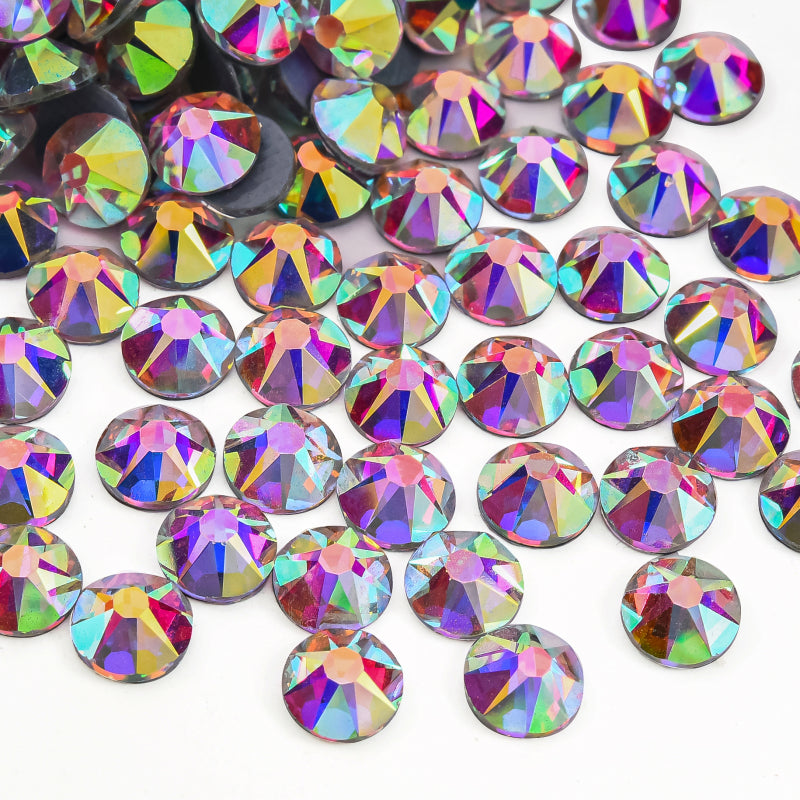 High Quality 2088 Iron on Rhinestones 16 Facets Cuts Hotfix Strass Glass Crystals Rhinestones for Dresses