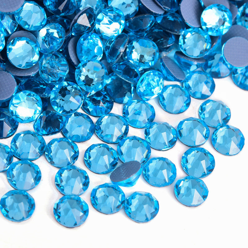 High Quality 2088 Iron on Rhinestones 16 Facets Cuts Hotfix Strass Glass Crystals Rhinestones for Dresses