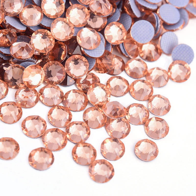 High Quality 2088 Iron on Rhinestones 16 Facets Cuts Hotfix Strass Glass Crystals Rhinestones for Dresses