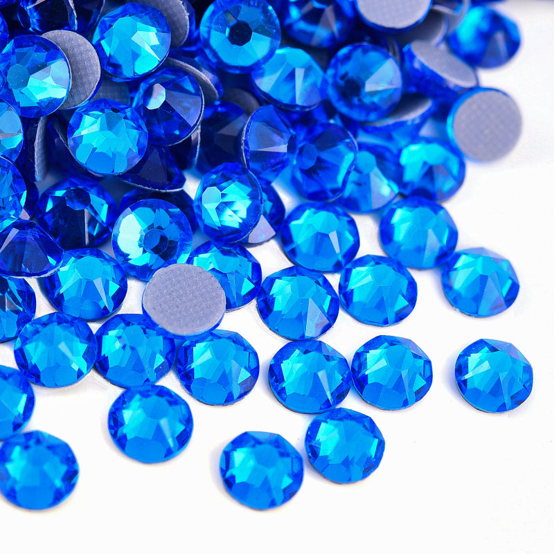 High Quality 2088 Iron on Rhinestones 16 Facets Cuts Hotfix Strass Glass Crystals Rhinestones for Dresses