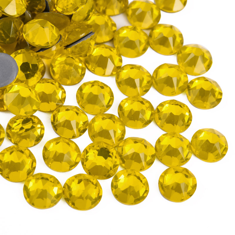 High Quality 2088 Iron on Rhinestones 16 Facets Cuts Hotfix Strass Glass Crystals Rhinestones for Dresses