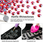 Hotfix Rhinestones, Crystal Rhinestones for Crafts Clothes DIY Decoration-Hyacinth AB