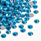 Flat Back Crystal Rhinestones Round Gems For Nail Art And Craft Glue Fix - Indicolite
