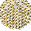 Flat Back Crystal Rhinestones Round Gems For Nail Art And Craft Glue Fix-Jonquil