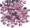 Hotfix Rhinestones, Crystal Rhinestones for Crafts Clothes DIY Decoration-Light Pink
