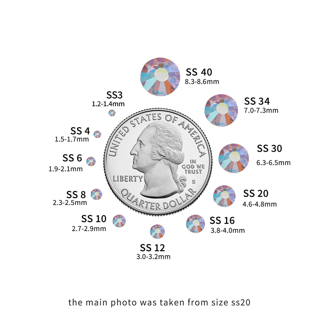 Hotfix Rhinestones, Crystal Rhinestones for Crafts Clothes DIY Decoration- Light Pink AB