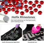 Hotfix Rhinestones, Crystal Rhinestones for Crafts Clothes DIY Decoration-Light Siam