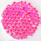 Flat Back Crystal Rhinestones Round Gems For Nail Art And Craft Glue Fix - Luminous Rose