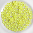 Flat Back Crystal Rhinestones Round Gems For Nail Art And Craft Glue Fix - Mocha Citrine