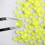 Flat Back Crystal Rhinestones Round Gems For Nail Art And Craft Glue Fix - Mocha Citrine