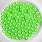 Flat Back Crystal Rhinestones Round Gems For Nail Art And Craft Glue Fix - Mocha Green