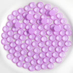 Flat Back Crystal Rhinestones Round Gems For Nail Art And Craft Glue Fix - Mocha Purple