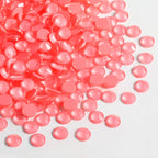 Flat Back Crystal Rhinestones Round Gems For Nail Art And Craft Glue Fix - Mocha Red
