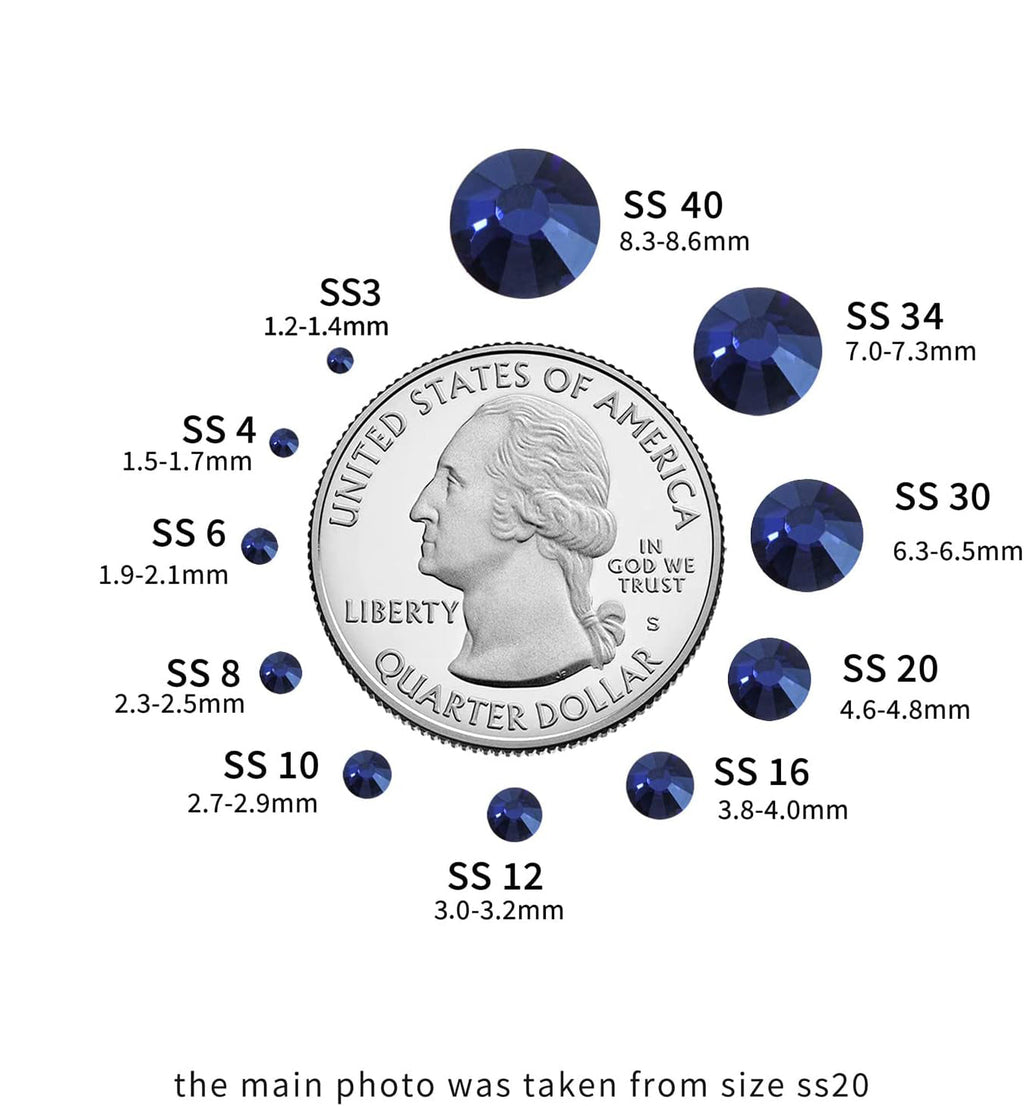 Hotfix Rhinestones, Crystal Rhinestones for Crafts Clothes DIY Decoration- Montana