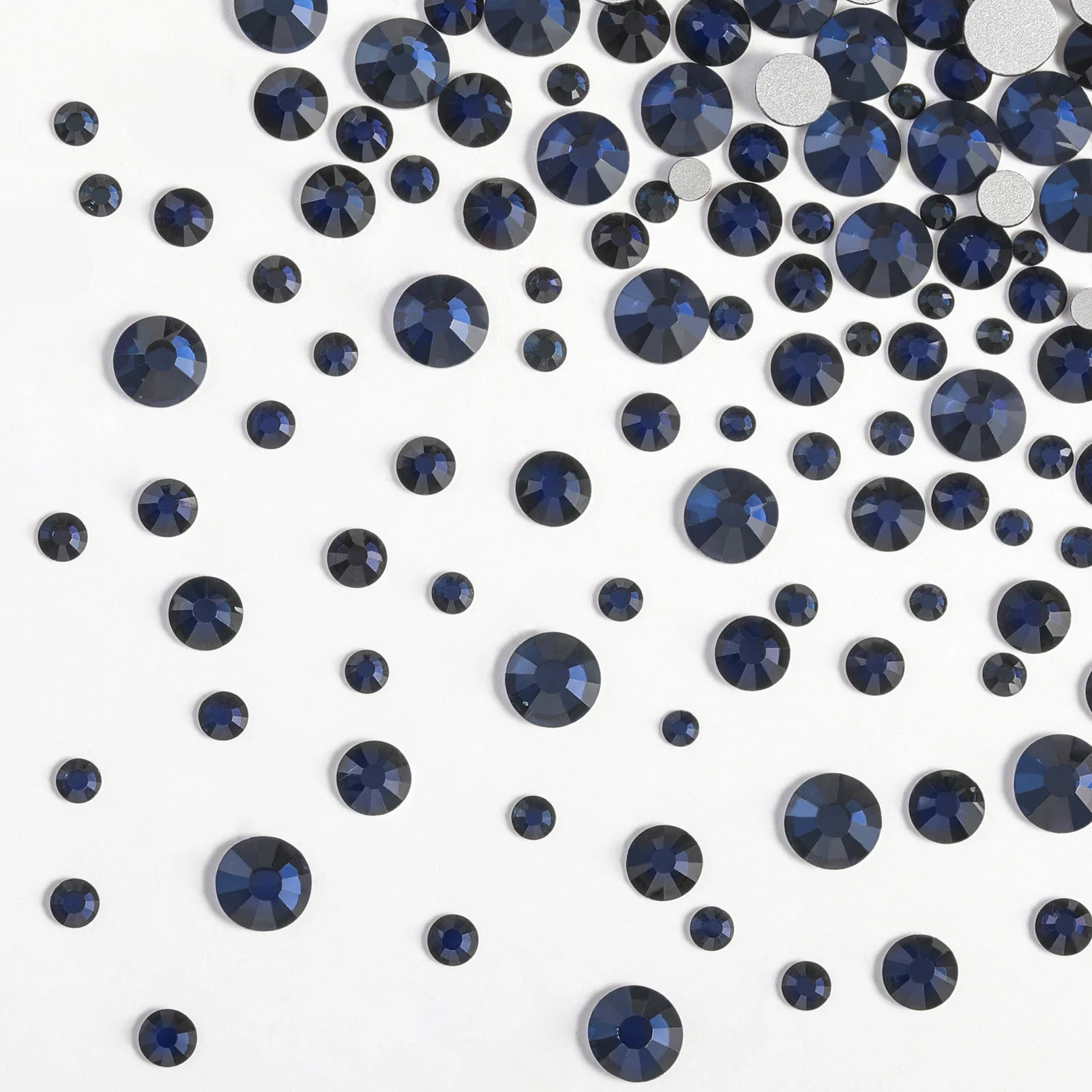 Rhinestones for Makeup,8 sizes 2500pcs Flatback Rhinestones Face Gems for Nails Crafts with Tweezers and Wax Pencil- Montana