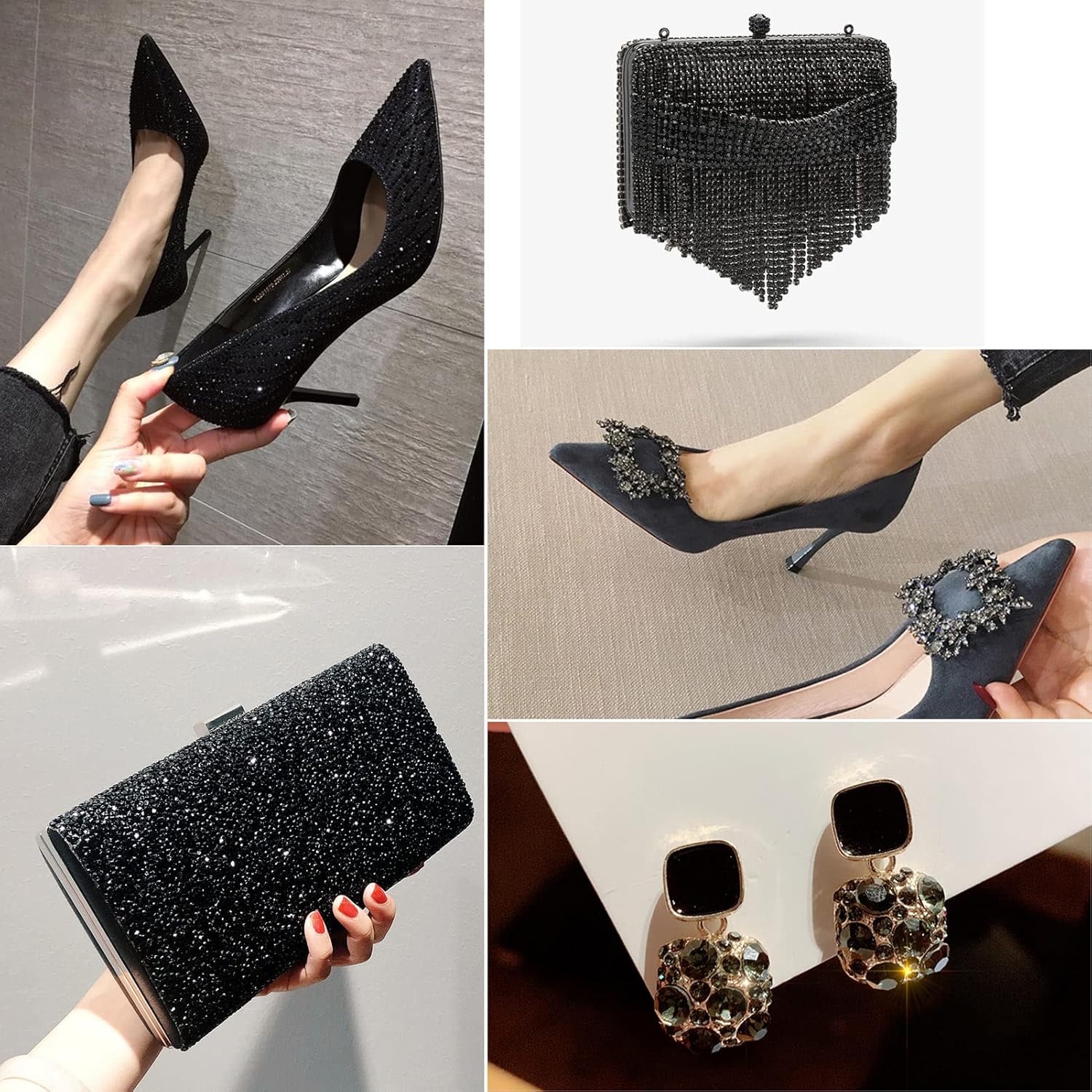 Rhinestones for Makeup,8 sizes 2500pcs Flatback Rhinestones Face Gems for Nails Crafts with Tweezers and Wax Pencil- Montana