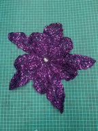 Multicolor Layered Sequin & Beaded 3D Floral Appliqué – Decorative Patch for Dresses, Evening Gowns & Bridal Fashion Accessories