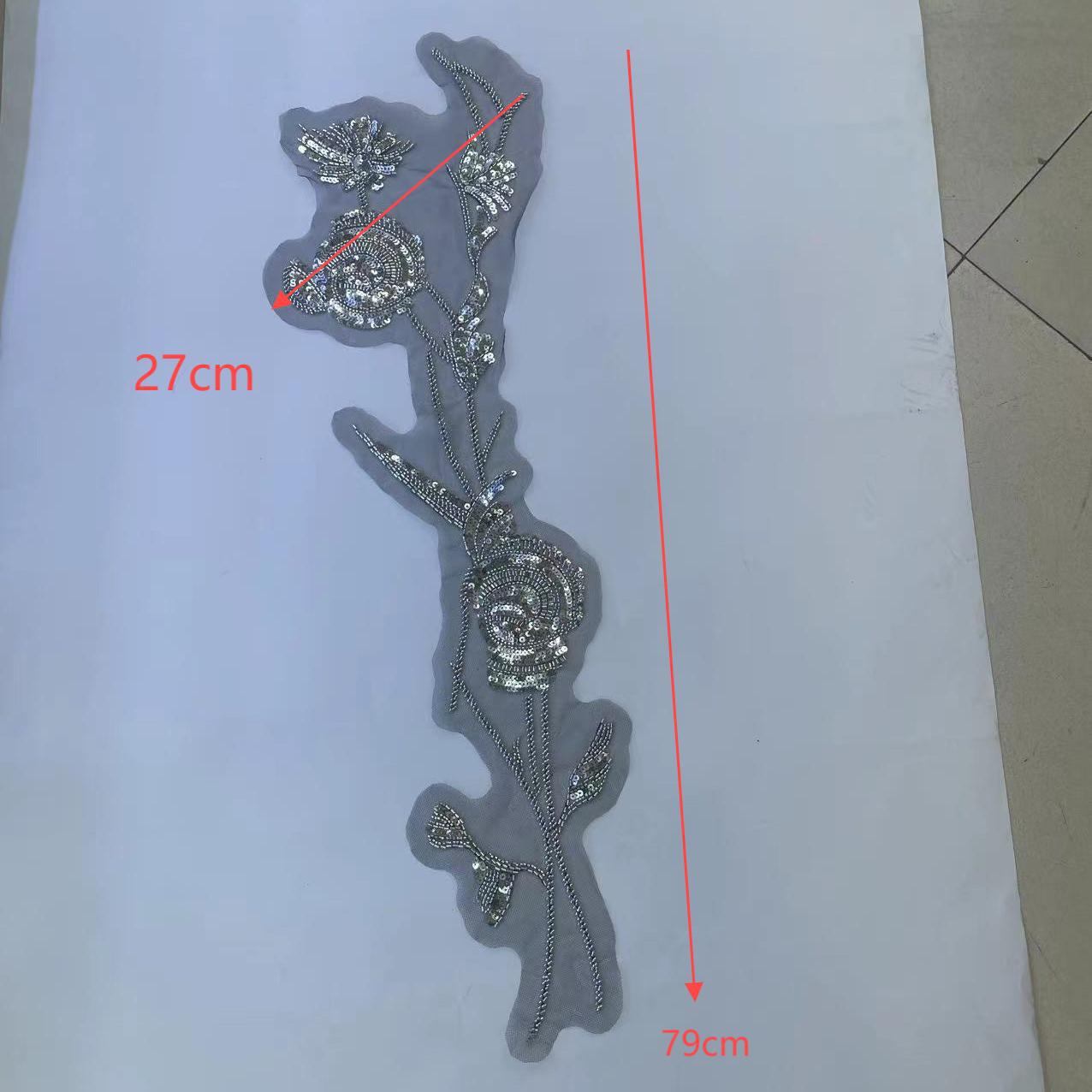 Women's Black Strapless Bodycon Bandage Dress – Sleeveless, Stretch Fit with Hot-Fix Rhinestone Floral Embellishment, Sexy & Elegant for Evening & Party Wear