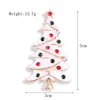 Women's Christmas Brooches Set - New Fashion Santa Tree Reindeer Wreath Snowflake Bell Pins