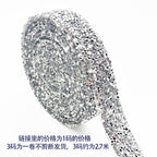 Resin rhinestone strip, self-adhesive rhinestone patch, clothing adhesive hot rhinestone DIY accessory rhinestone strip