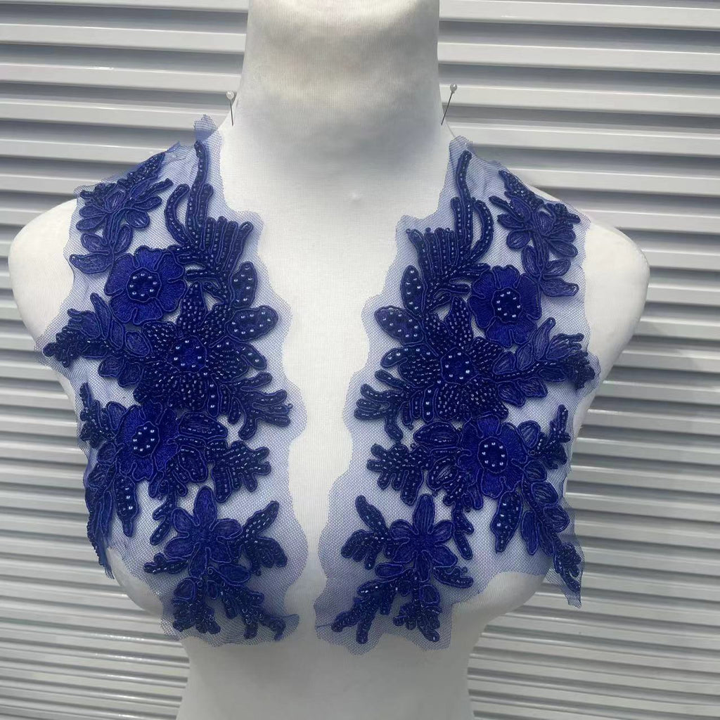 Multicolor Lace Embroidery Sequins Trim - DIY Accessories for Wedding Dresses, Evening Gowns & Dance Performance Costumes