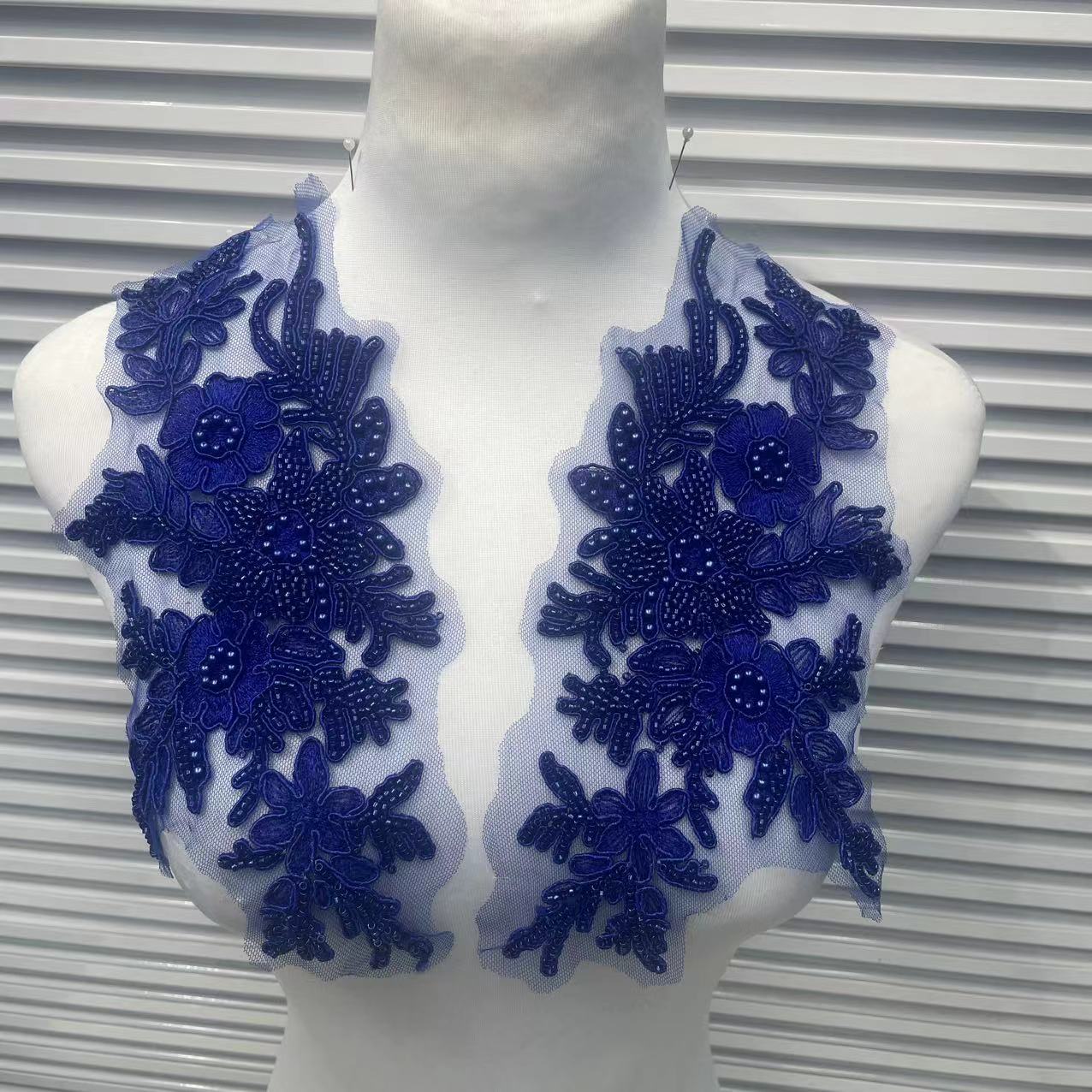 Multicolor Lace Embroidery Sequins Trim - DIY Accessories for Wedding Dresses, Evening Gowns & Dance Performance Costumes