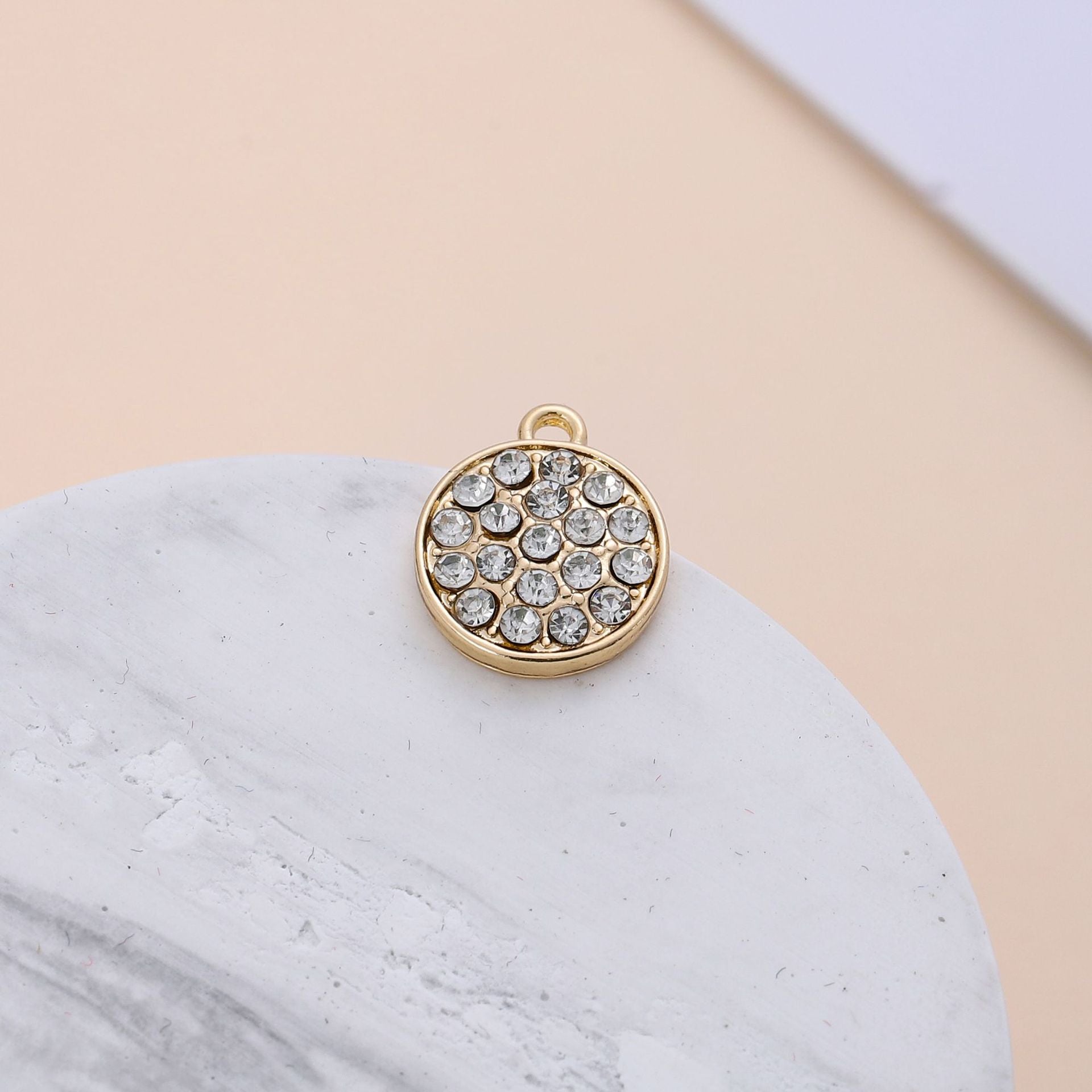 Electroplating Point Diamond Zinc Alloy Small Pendant Diy Jewelry Accessories High-end Bracelet Necklace Earrings Diy Material Pendant