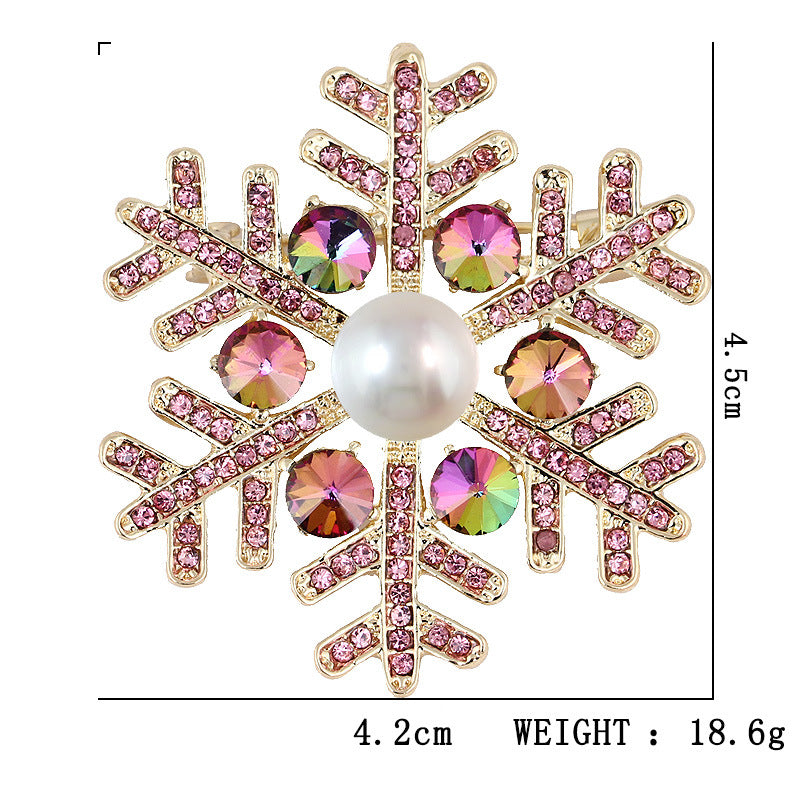 Women's Christmas Brooches Set - New Fashion Santa Tree Reindeer Wreath Snowflake Bell Pins