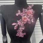 3D Embroidered Flower Patches & Delicate Lace Trims - All-in-One Apparel Decor Set