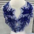 New Arrival Multi-Color Lace Embroidered Sequin Trim - DIY Bridal/Evening/Dance Costume Applique Lace Border