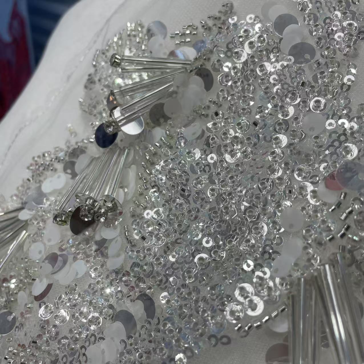 9mm Gold Glitter Background Fabric - Wedding & Event Decorative Sequins Sheet