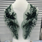 New Arrival Multi-Color Lace Embroidered Sequin Trim - DIY Bridal/Evening/Dance Costume Applique Lace Border