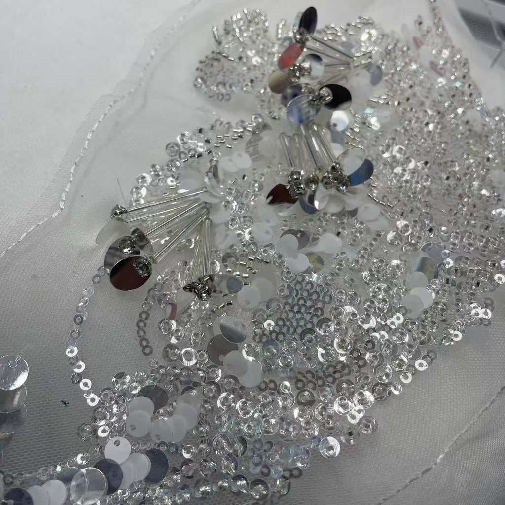 9mm Gold Glitter Background Fabric - Wedding & Event Decorative Sequins Sheet