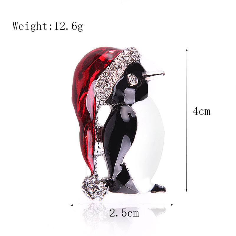 Women's Christmas Brooches Set - New Fashion Santa Tree Reindeer Wreath Snowflake Bell Pins